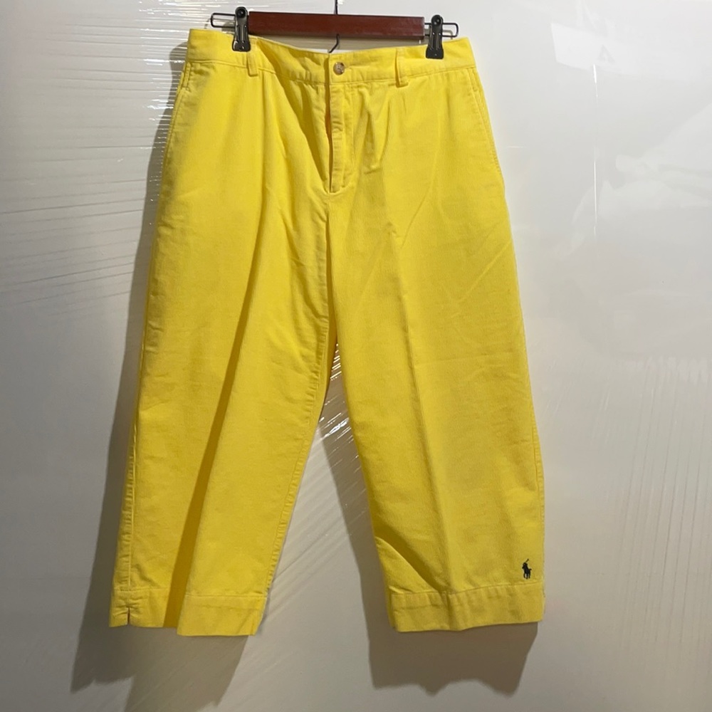 Ralph Lauren Sport pants.  Size 10.  Yellow Cordoroy.